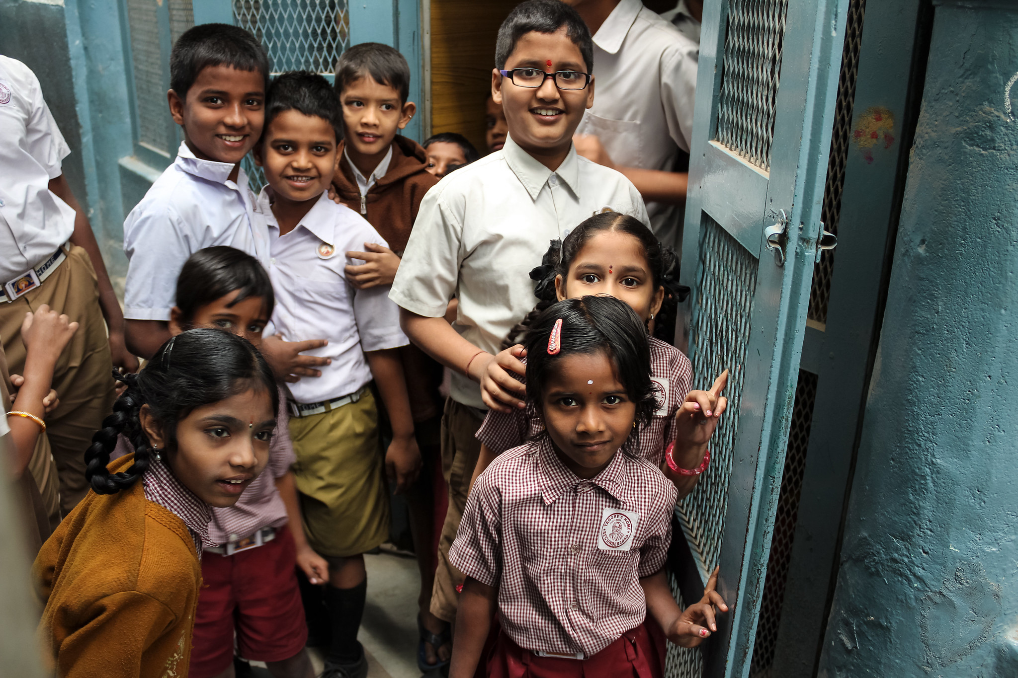 Photo of primary school children smiling