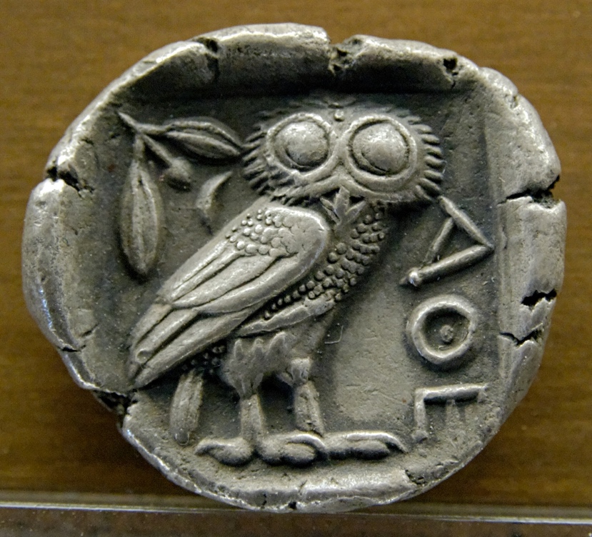 Silver owl coin