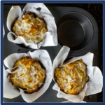 Coconut muffins in tin