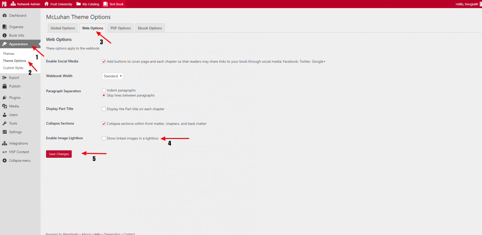 Enabling and Using Lightboxes for Images University of Florida