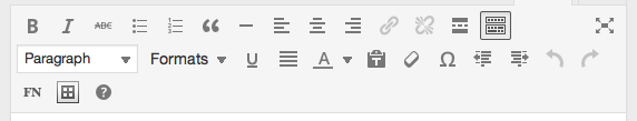 Pressbooks editing toolbar